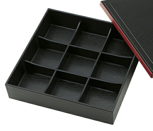 楽天市場】6仕切り 蓋付 松花堂弁当箱 37.5cmx26cmx6.3cm 日本製 熱