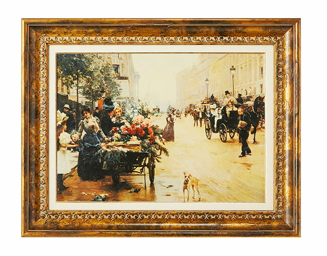 楽天市場】油絵 南イタリアの額絵 アート 絵画 額縁 輸入家具