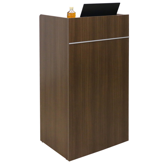 友澤木工 木製演台 演台 司会台 幅60 日本製 演説台 MC台 木製 配線