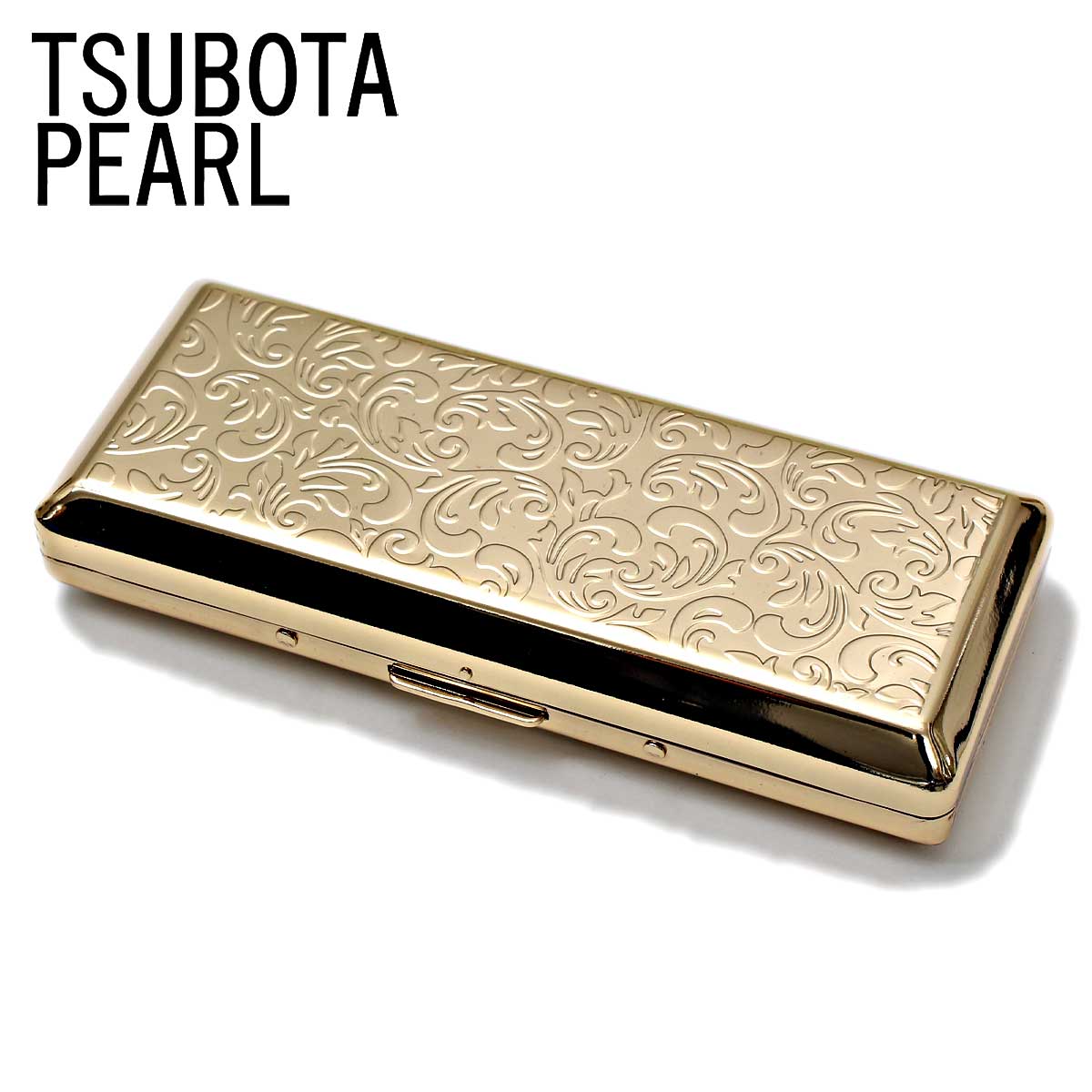 坪田パール シガレットケース カジュアルメタルゴールドアラベスク 10