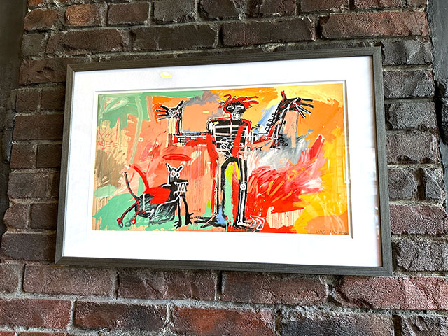 バスキア アートフレーム （Boy and Dog in a Johnnypump,1982