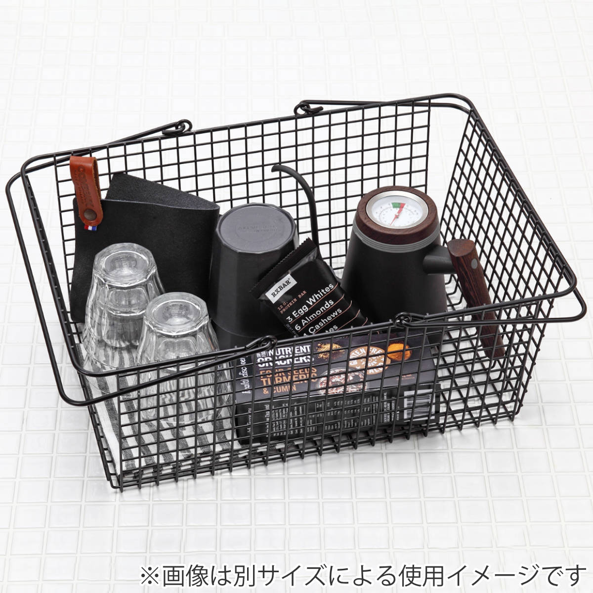 ASPLUND（アスプルンド） 買い物かご ワイヤーバスケット M （ 幅28