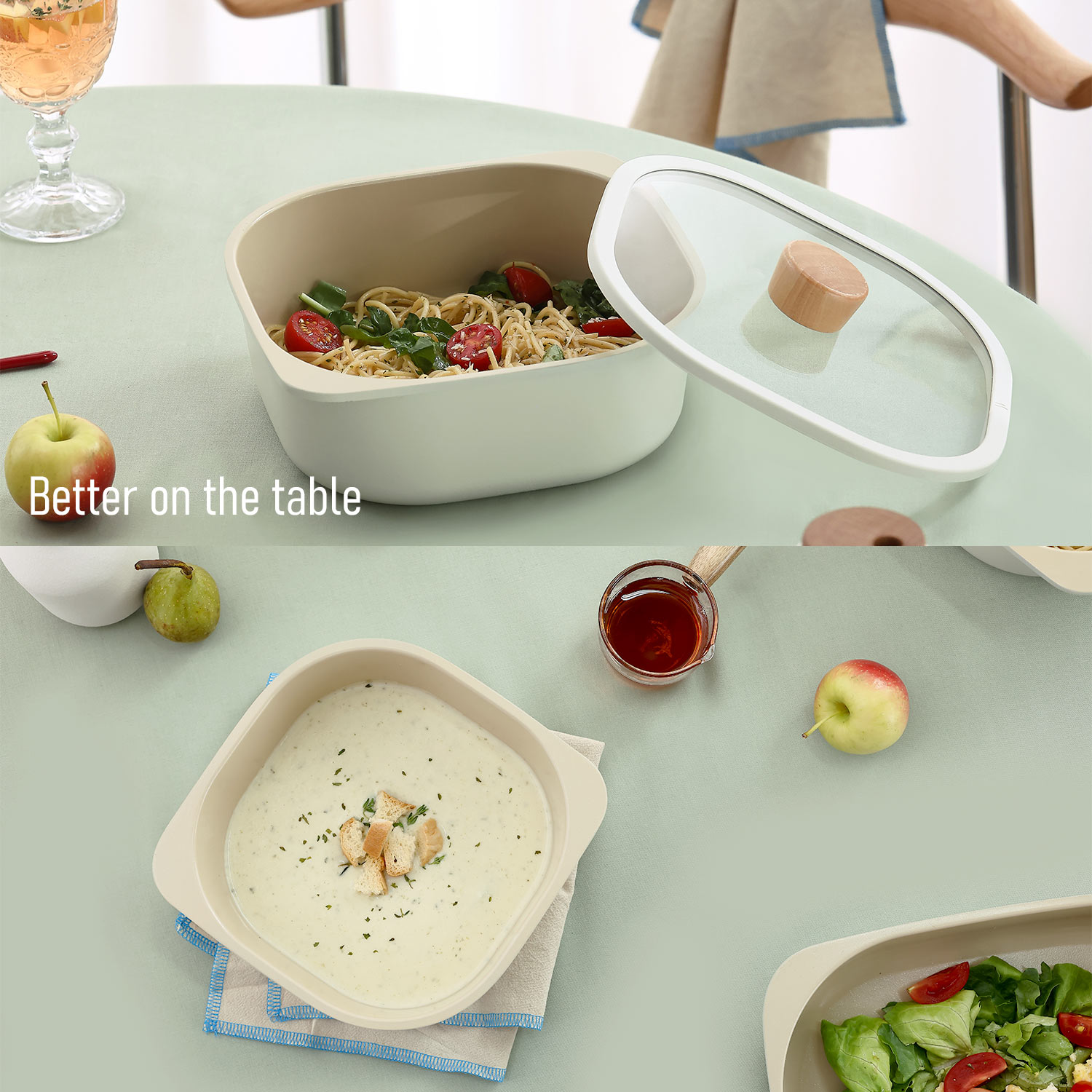 FIKA コンフォート 7点セット 取っ手が取れる マルチ ハンドル 着脱式