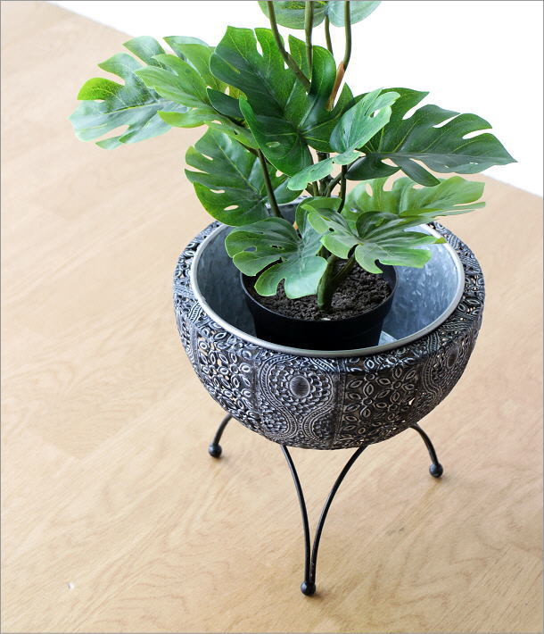 鉢カバー プランターカバー おしゃれ アイアン アンティーク 鉢 脚付き