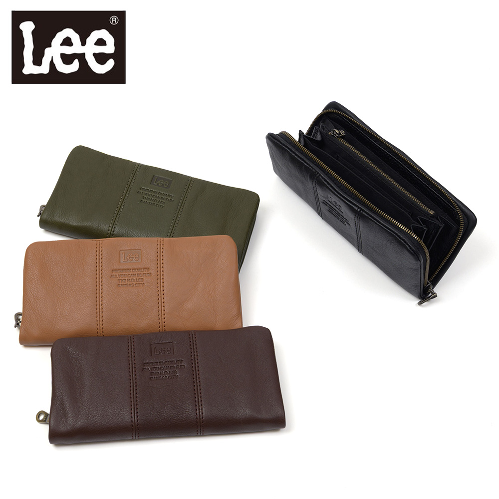 Lee（リー） 長財布 長札 財布 ラウンドファスナー ロングウォレット