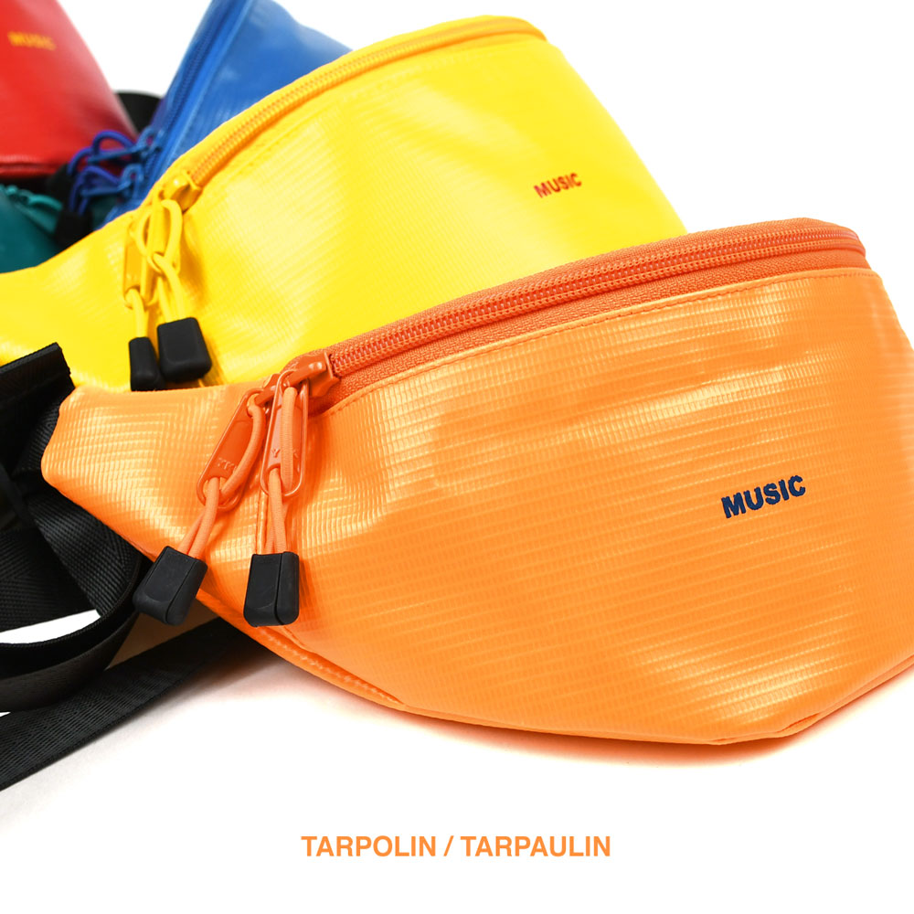 ウェストバッグ ターポリン MUSIC 1/2HALF ウェストポーチ 小さい