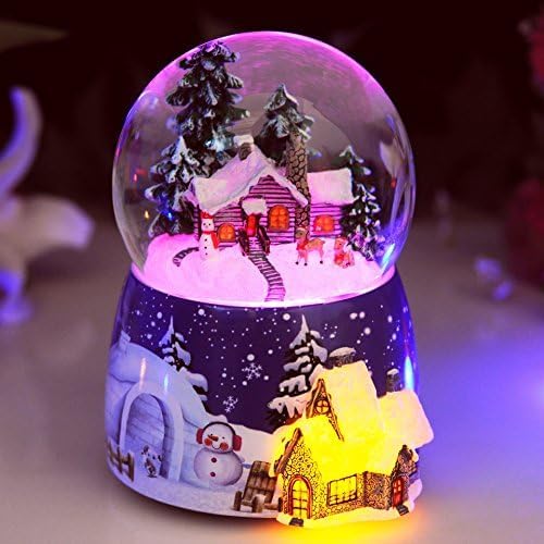 スノードーム クリスマスオルゴール クリスマススノーハウスクリスタル