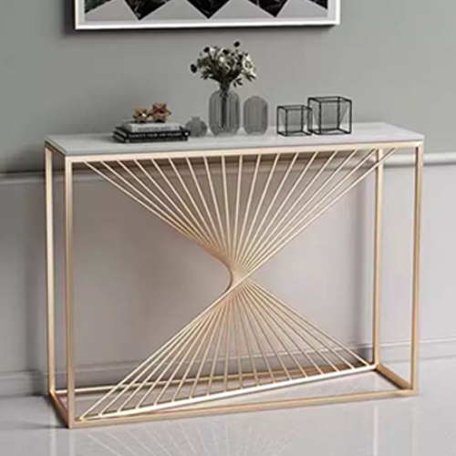 9%OFFクーポン☆コンソールテーブル スリム 大理石 玄関テーブル