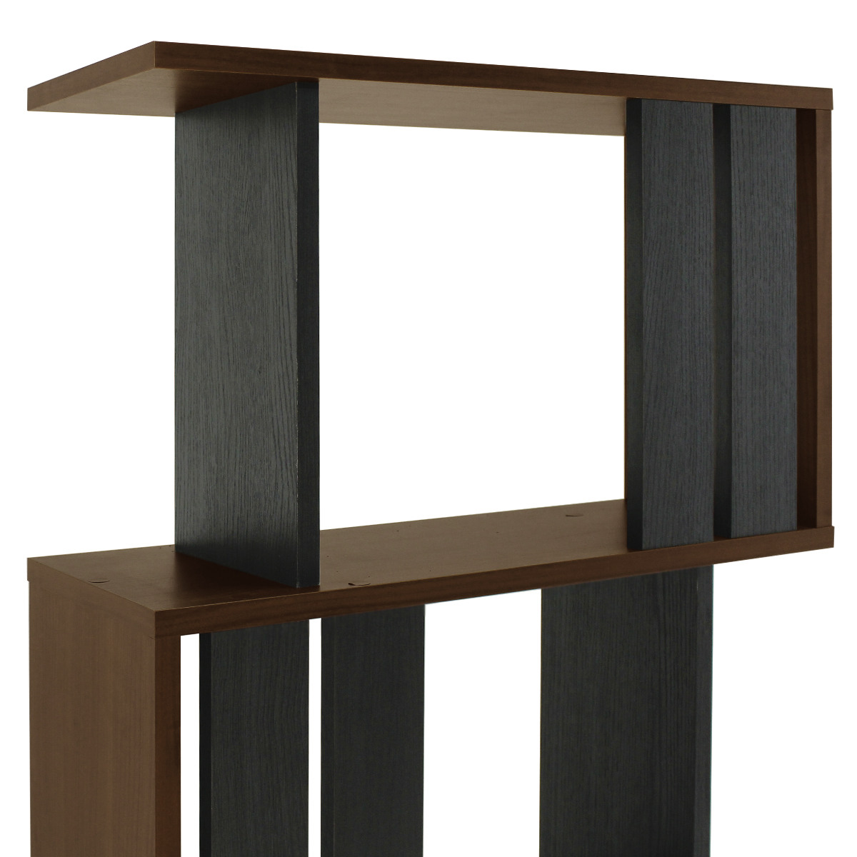 白井産業 オープンラック 幅59.6cm 4段 ジグザグラック コビナス