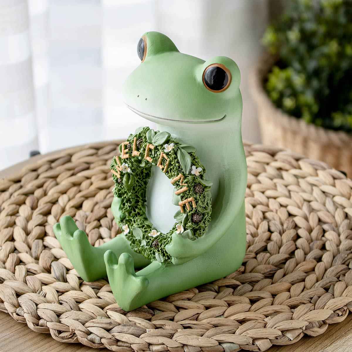 ガーデン オーナメント お座りWELCOME Copeau （ コポー カエル