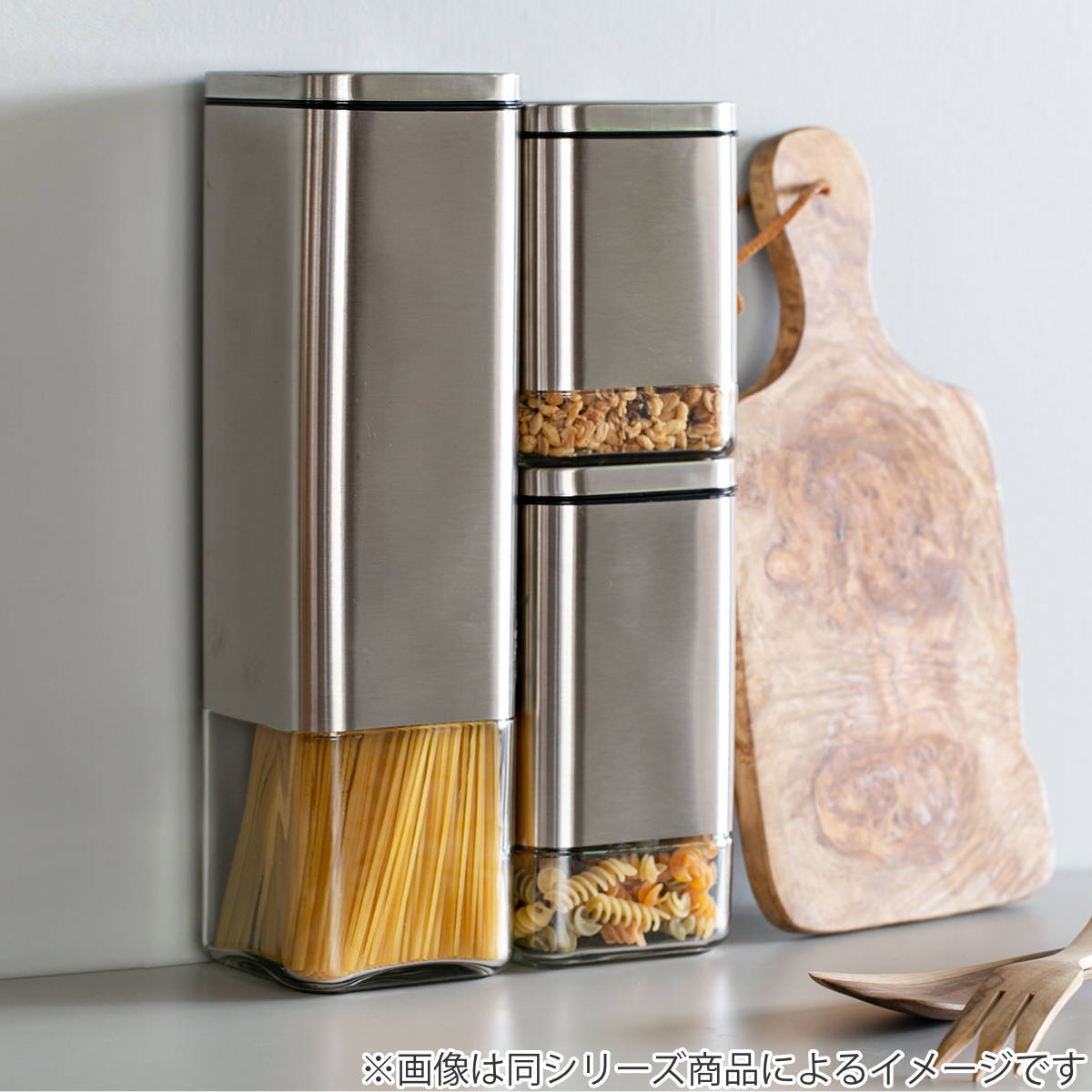 ダルトン 保存容器 2L 角型 キューブジャー ウィズ リッド L ガラス製