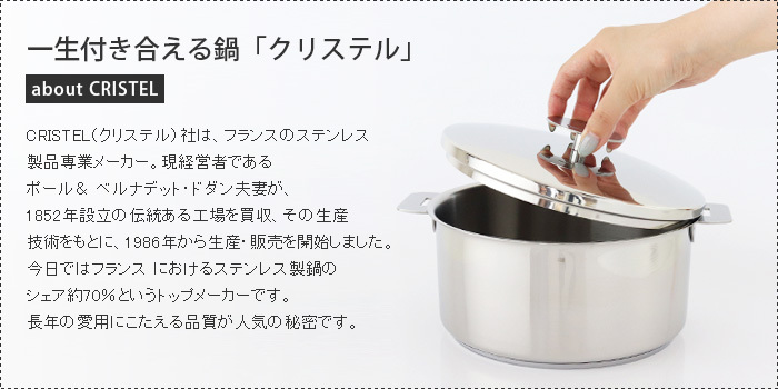 CRISTEL（クリステル） 鍋 ウルトラル フライパン 20cm ふた・ハンドル