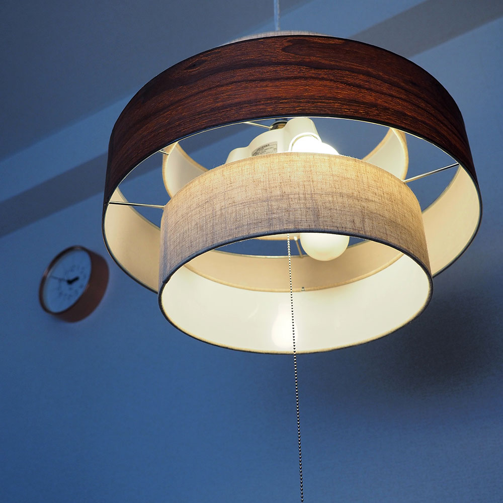 ペンダントライト ファブリック 布 3灯 シンプル モダン 寝室 照明