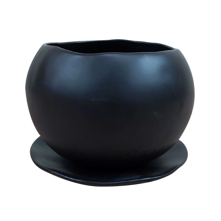 植木鉢 おしゃれ 陶器鉢 卵型ポット MM069-140 5号(14cm) 鉢底穴有り