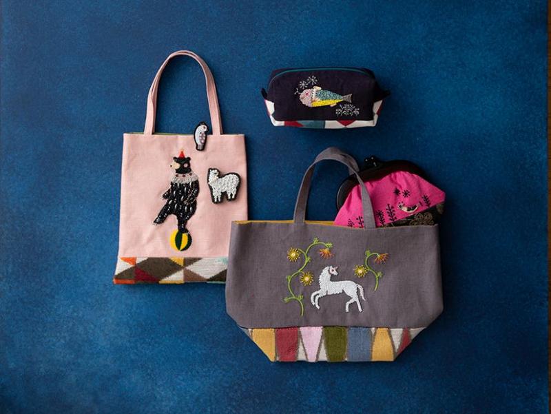 金沢ミチヨさんのビーズ刺繍バッグとブローチ - 記事 | 日本ヴォーグ社