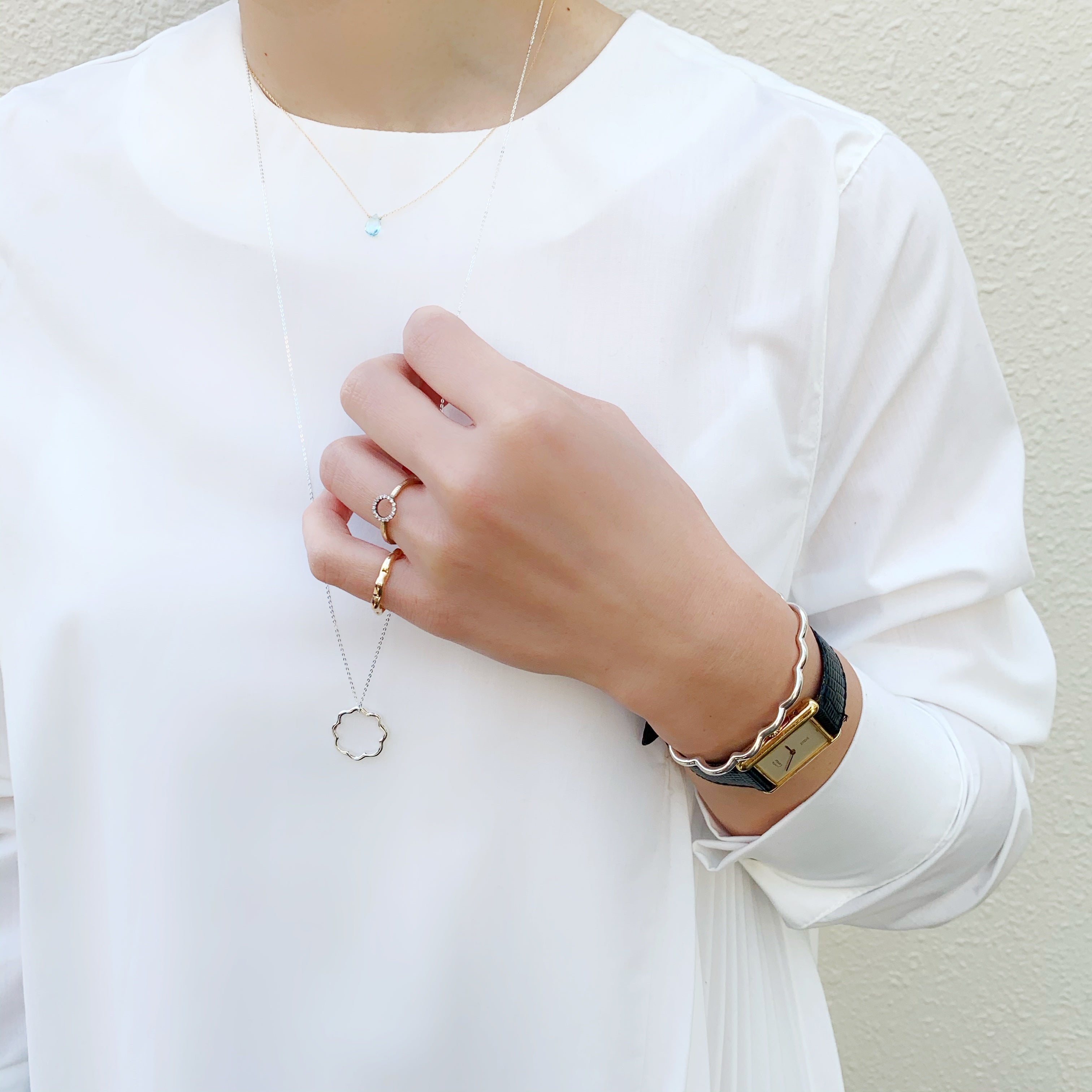 KAORU(カオル)公式｜ミモザ ネックレス シルバー – KAORU Online Store