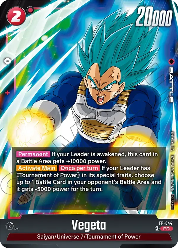 FP-044 Vegeta Dragon Ball Super Card Game Fusion World Card
