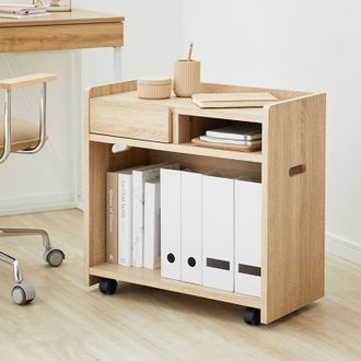 木製デスクワゴン オープンタイプ[幅60] | 【公式】LOWYA(ロウヤ) 家具