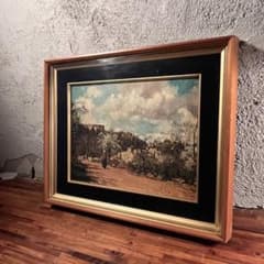 額装品アート】カミーユ・ピサロ『ルーヴシェンヌの風景』サン