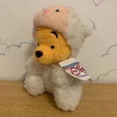 ぬいぐるみ プーさん ひつじ 羊 着ぐるみ 2003年 紙タグ付 レトロ