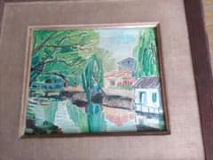 値下げしました】春陽会会員・小川緑の画「北原白秋の里」 - メルカリ