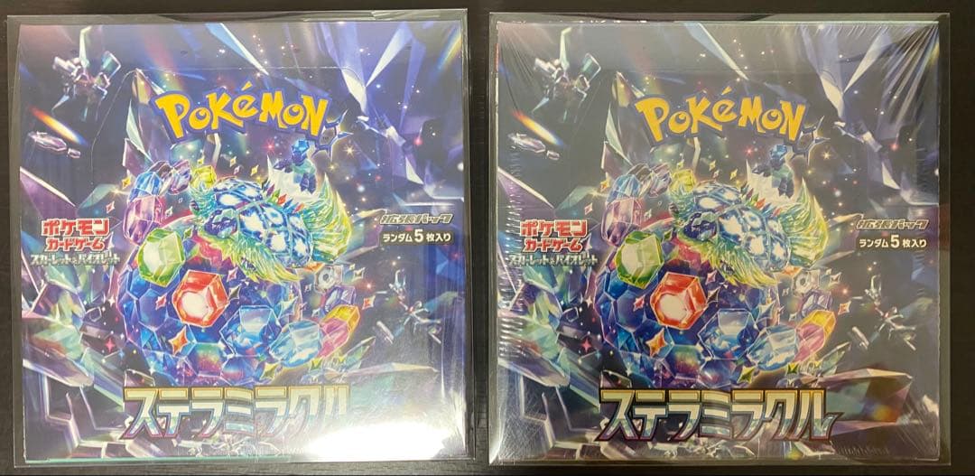 ステラミラクル 2box 新品 未開封 シュリンク付き シュリンク無し 未開封 2BOXセット ポケモンカードゲーム 拡張パック