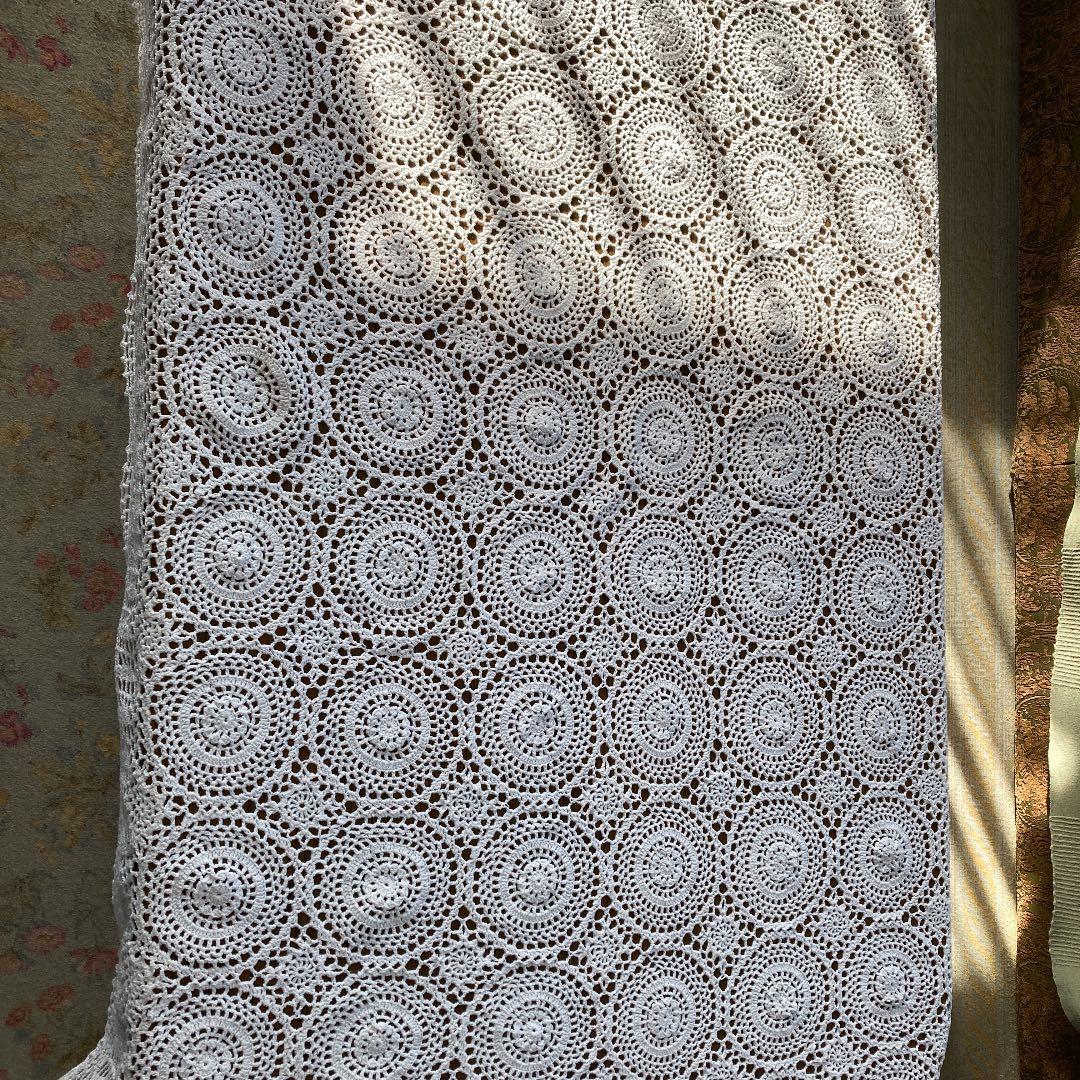 レース編み　150×120 テーブルクロス テーブルクロス 120×150cm MGプリントレース ドーバー 樹脂製 日本製