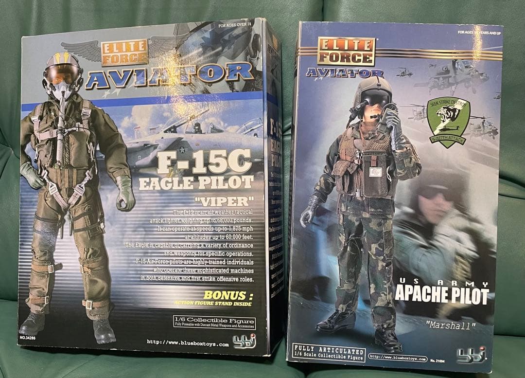 ミリタリー ELITE FORCE AVIATOR F-15C & Apache Pilot BBI Blue Box Elite Force Aviator series F-15C cockpit in 1/6 scale