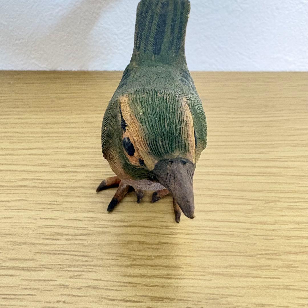 激レア】 上野玉水作 木彫 鶯 骨董品 名前入り - メルカリ
