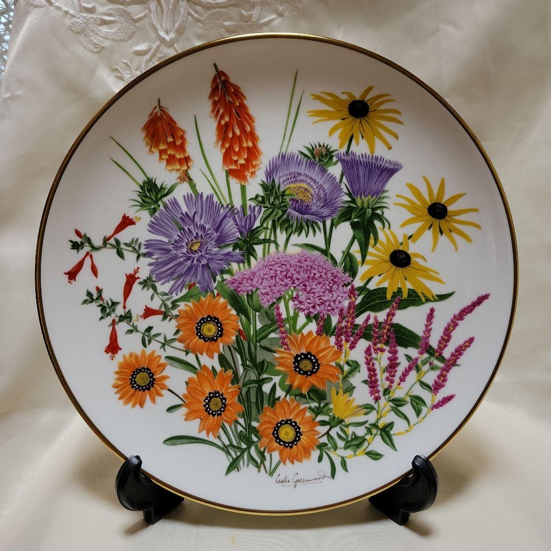 フランクリンミント　夏の花　大皿 ミントン スプリングブーケ プレート26.5cm 大皿 MINTON SPRING