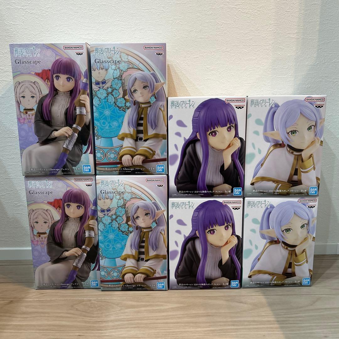 葬送のフリーレン　Glasscape 胸像　フリーレン　フェルン バンプレスト景品『葬送のフリーレン ほおづえ胸像フィギュア-フェルン