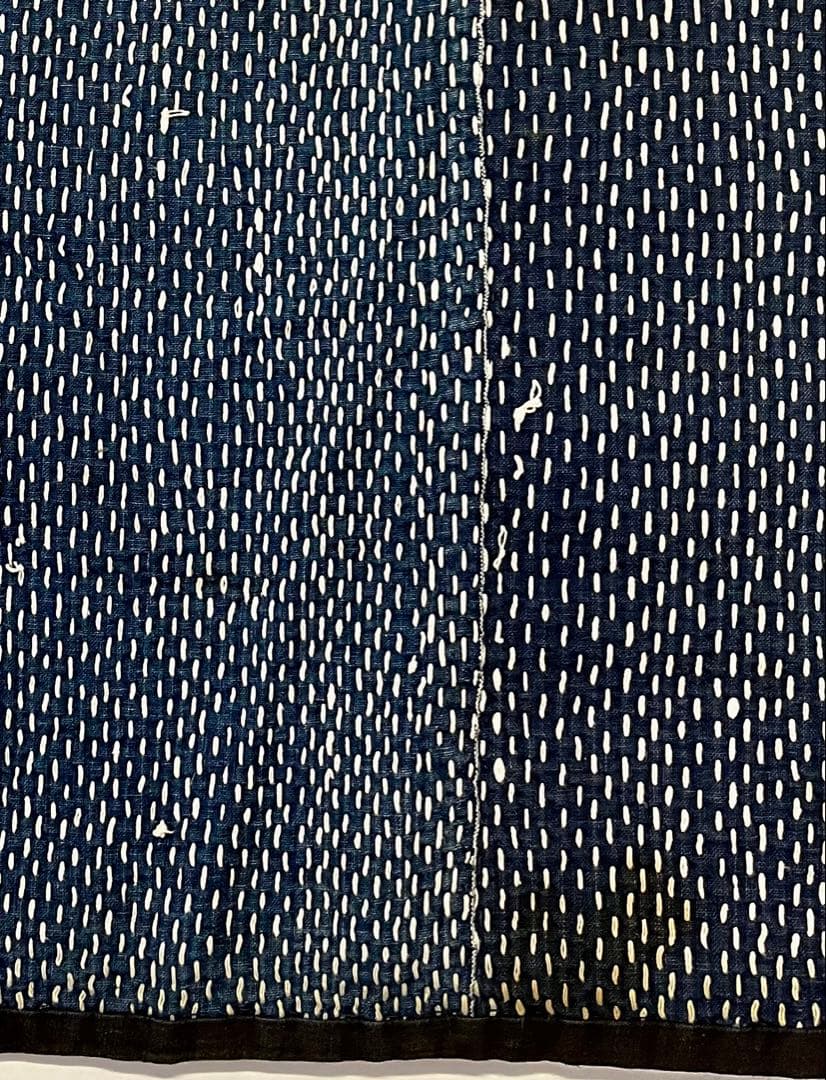 古布木綿希少手刺しラグボロ襴繹