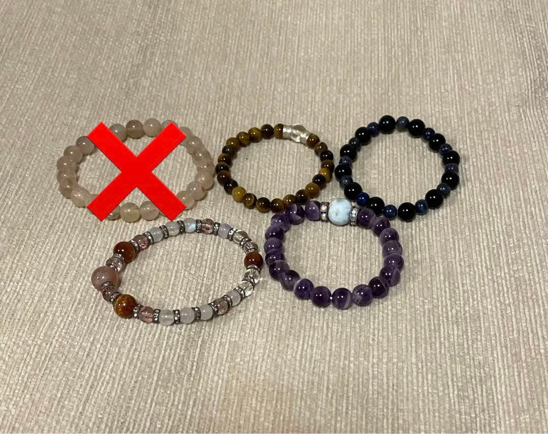 天然石ブレスレット 4個セット パワーストーン ブレスレット メンズ天然石ブレスレット 風水四神水晶