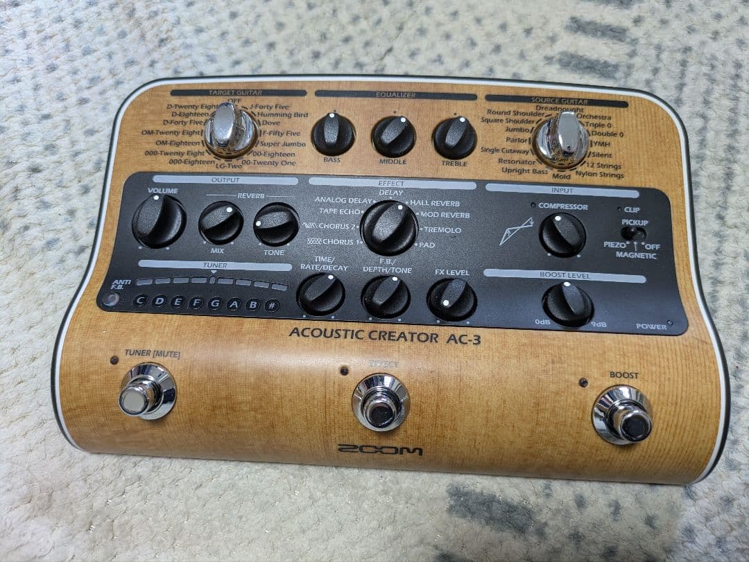 Zoom AC-3 アコースティックエフェクター AC-3 Acoustic Pedal | Buy Now | ZOOM