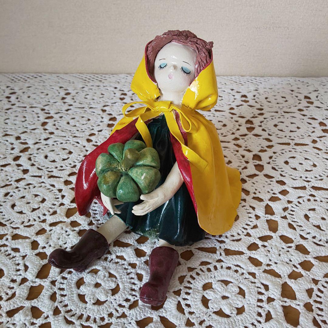 紙粘土人形 ハンドメイド クリスマス 昭和レトロ インテリア - メルカリ