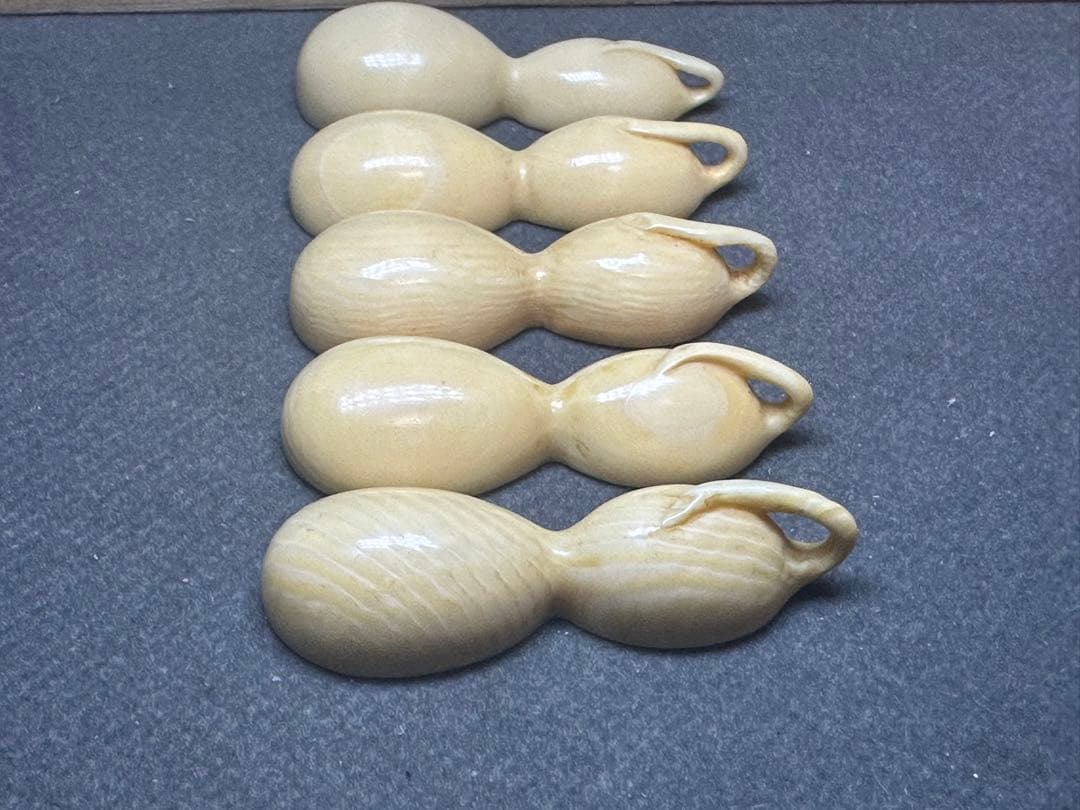 極上 箸置 未使用 5個セット 共箱 天然素材 アンティーク 骨董 飾り物