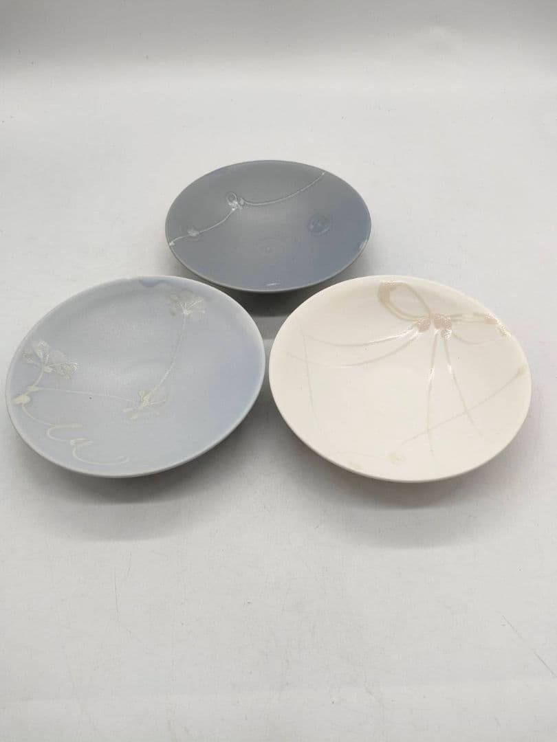 #美濃蔵☆最新作入荷☆武山窯達武衛 マットリボン円平鉢３枚セット 美濃焼伝統工芸品協同組合 | 武山窯