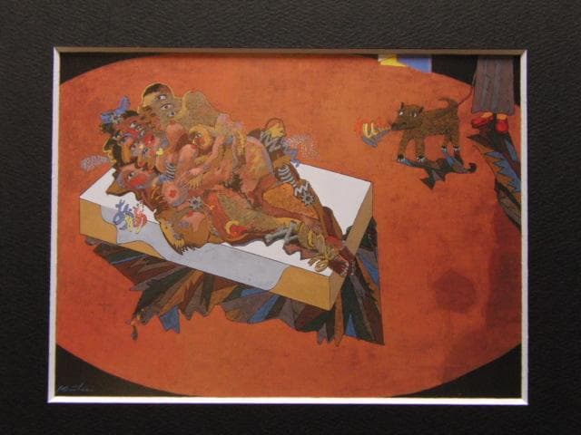 絹谷幸二、Noi　ami amo、希少な額装用画集より、新品高級額装付 絹谷幸二、東京の太陽、希少な額装用画集より、新品高級額装付、状態