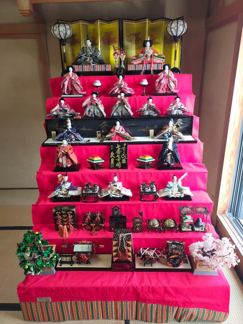 お雛様　東京・久月　よろこび雛　七番七寸揃　八段飾り 雛人形,東京久月,よろこび雛,収納式三段飾り,ひな人形,#S-34311