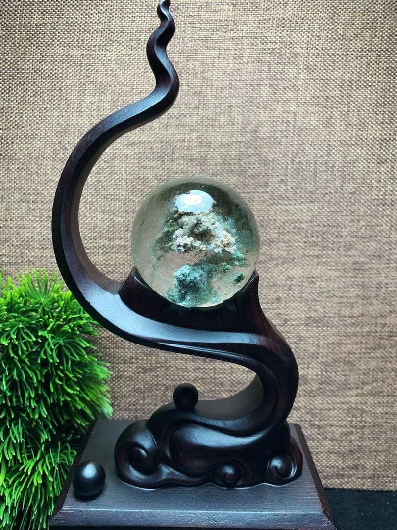 ⭐︎【天然】グリーン ガーデン クォーツ 置物 110.3g