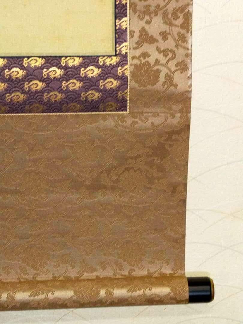 掛軸了見寺拾壱世肖像画桐箱付き掛け軸骨董品