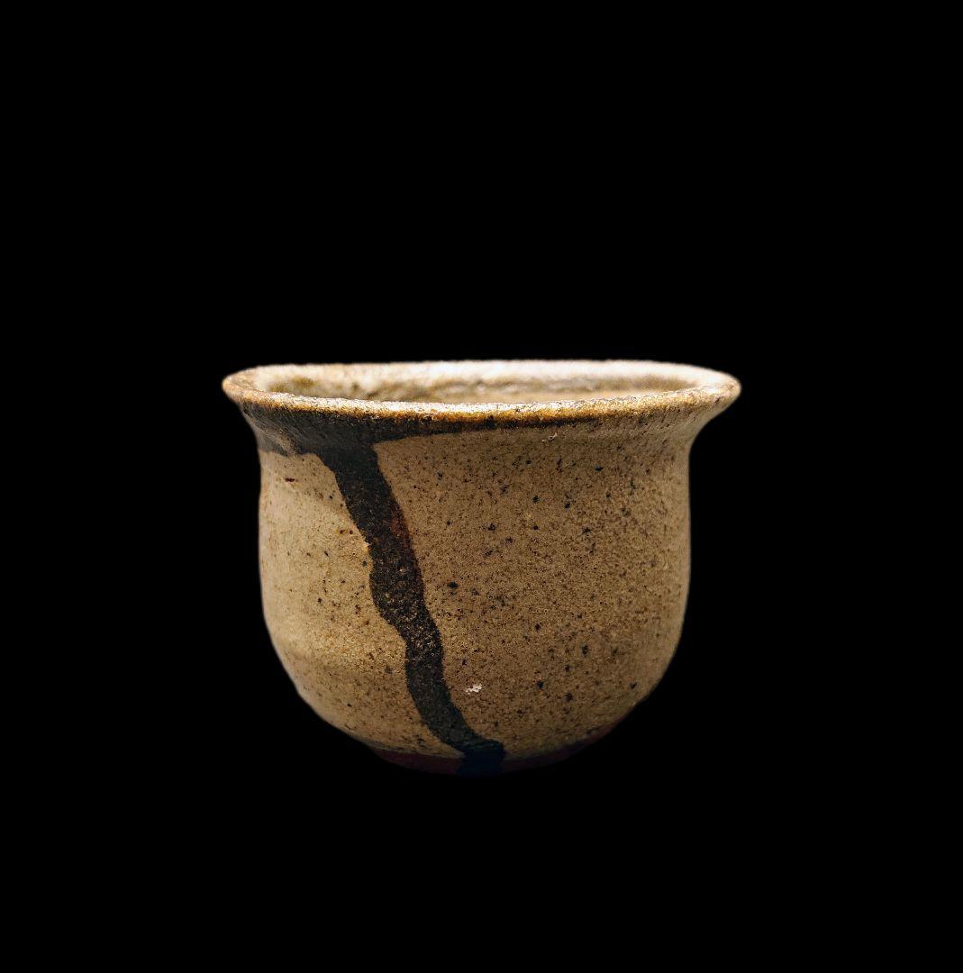 ■唐津焼 丸田宗彦 唐津皮鯨ぐい呑 共箱、共布、栞揃い #ぐい呑み #丸田宗彦 □唐津焼 丸田宗彦 唐津皮鯨ぐい呑 共箱、共布、栞揃い #ぐい呑み 丸田