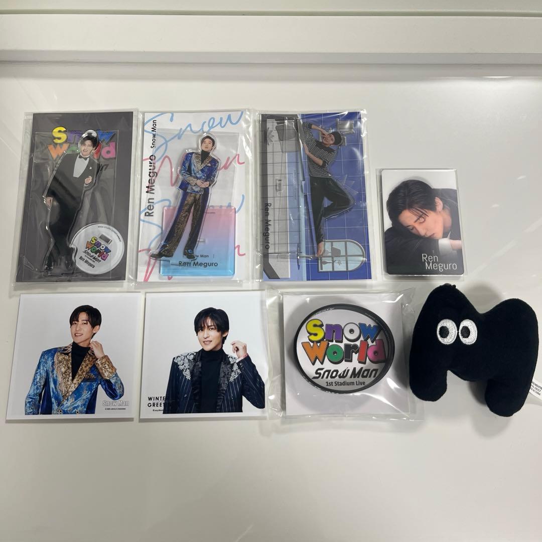 ★新品★Man　 World　目黒連　アクスタ　他 ☆Johnny's アクスタ fest Snow Man 目黒蓮◇新品Ss（ゆうパケット対応
