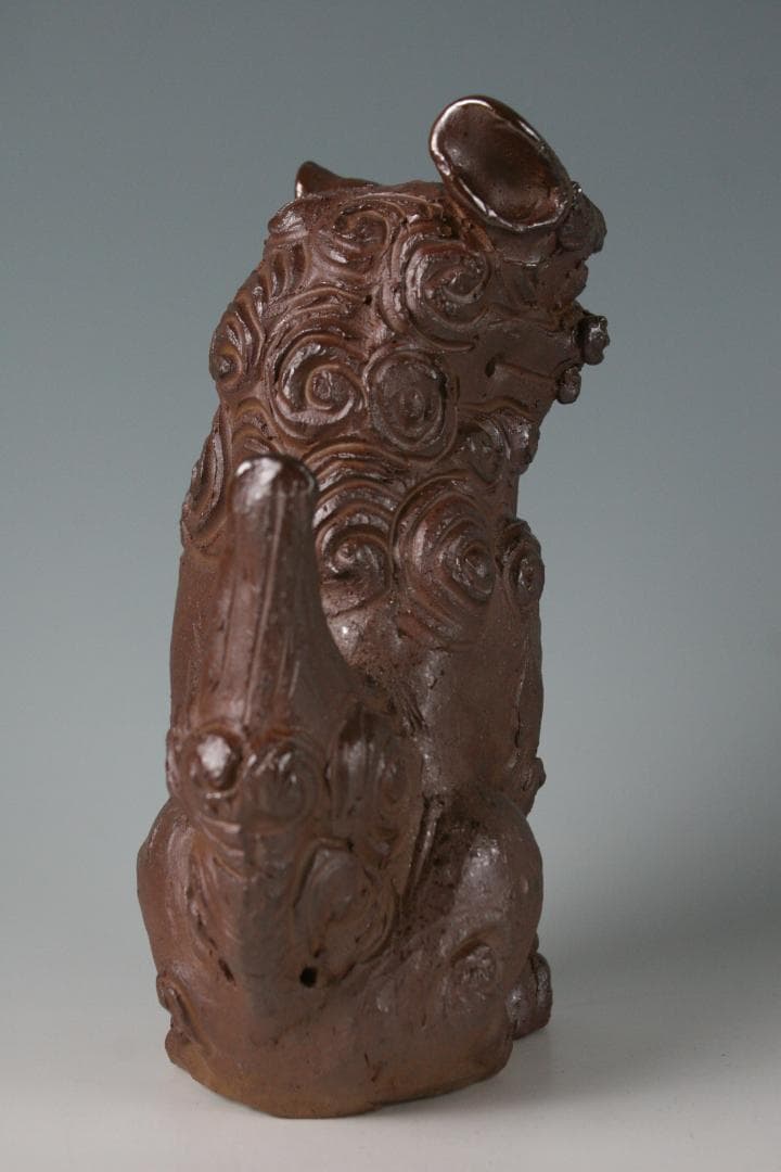 人間国宝一門 金城敏徳 作 南蛮焼〆立シーサー（大）1対 - メルカリ