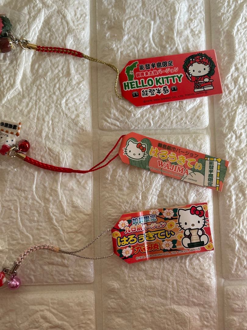 ご当地キティ【石川限定】3点 能登半島 御陣乗太鼓 輪島朝市 九谷焼 未