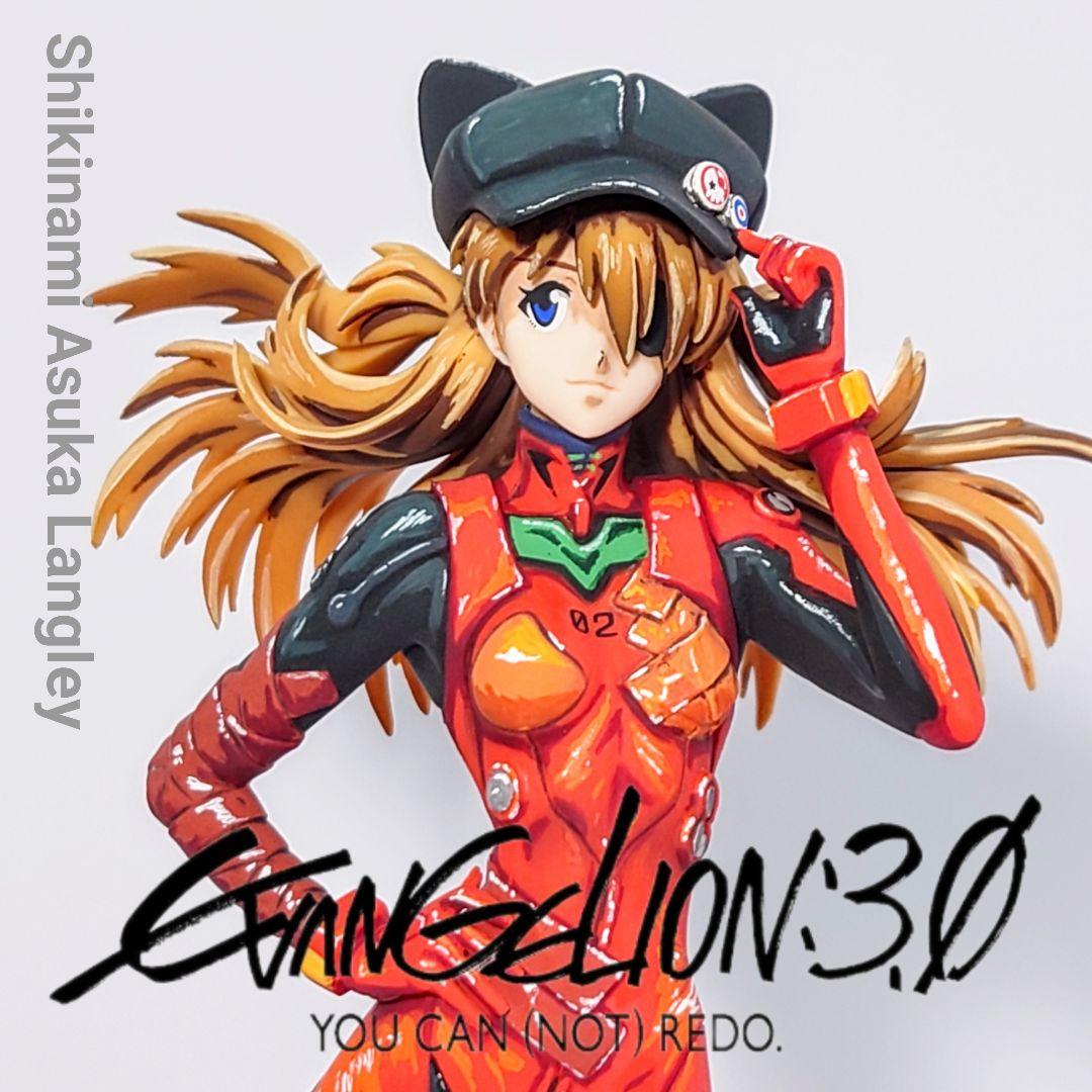 エヴァンゲリオン　式波・アスカ・ラングレー　リペイント　フィギュア Yahoo!オークション - エヴァンゲリオン エヴァ 式波 アスカ リペイン