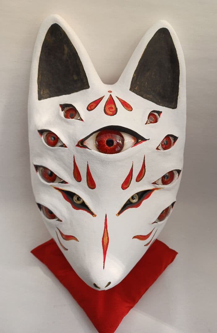 赤目と狐面 きつね面（赤） プラスチック製 | マキノ玉森堂