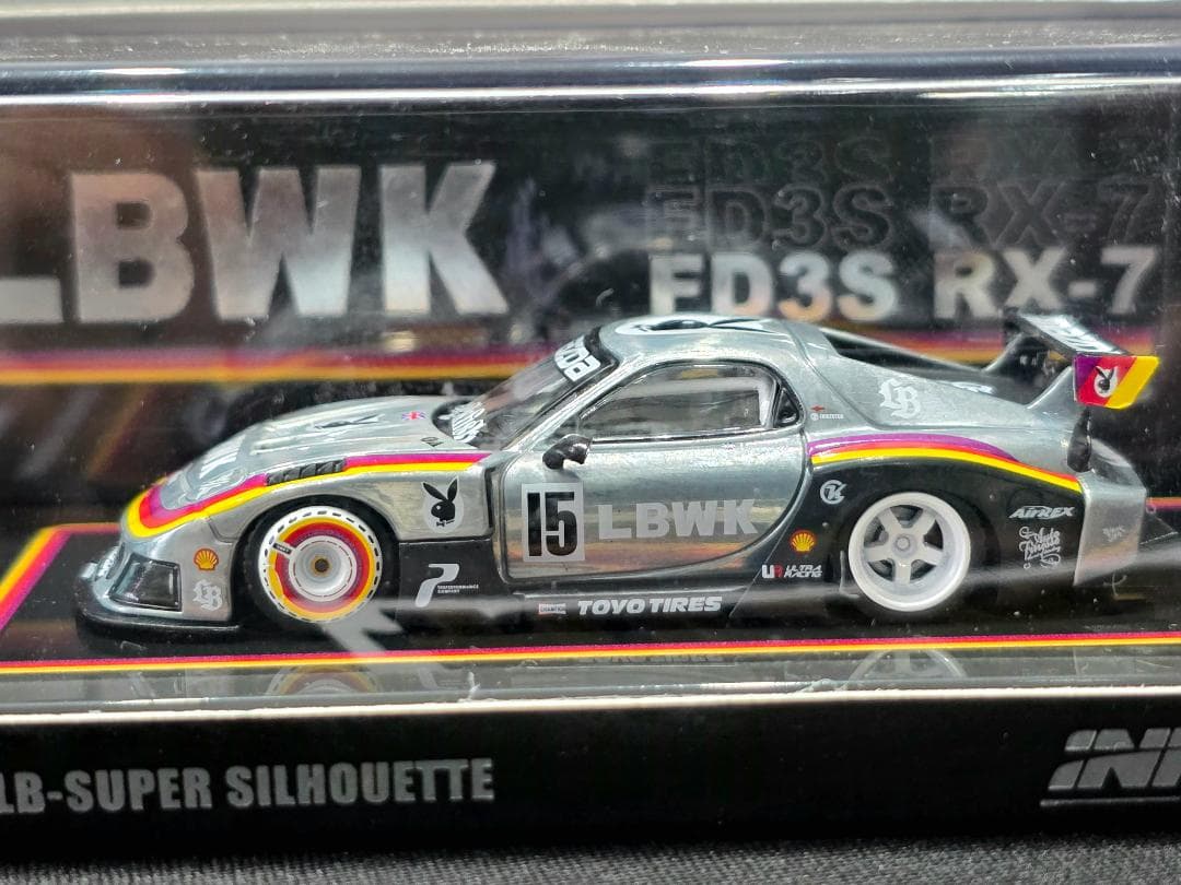 INNO64マツダ RX-7 (FD3S) LB-WORKS スーパーシルエット Inno64 1:64 Mazda RX7 (FD3S) LB-SUPER SILHOUETTE Hong Kong Toy Car