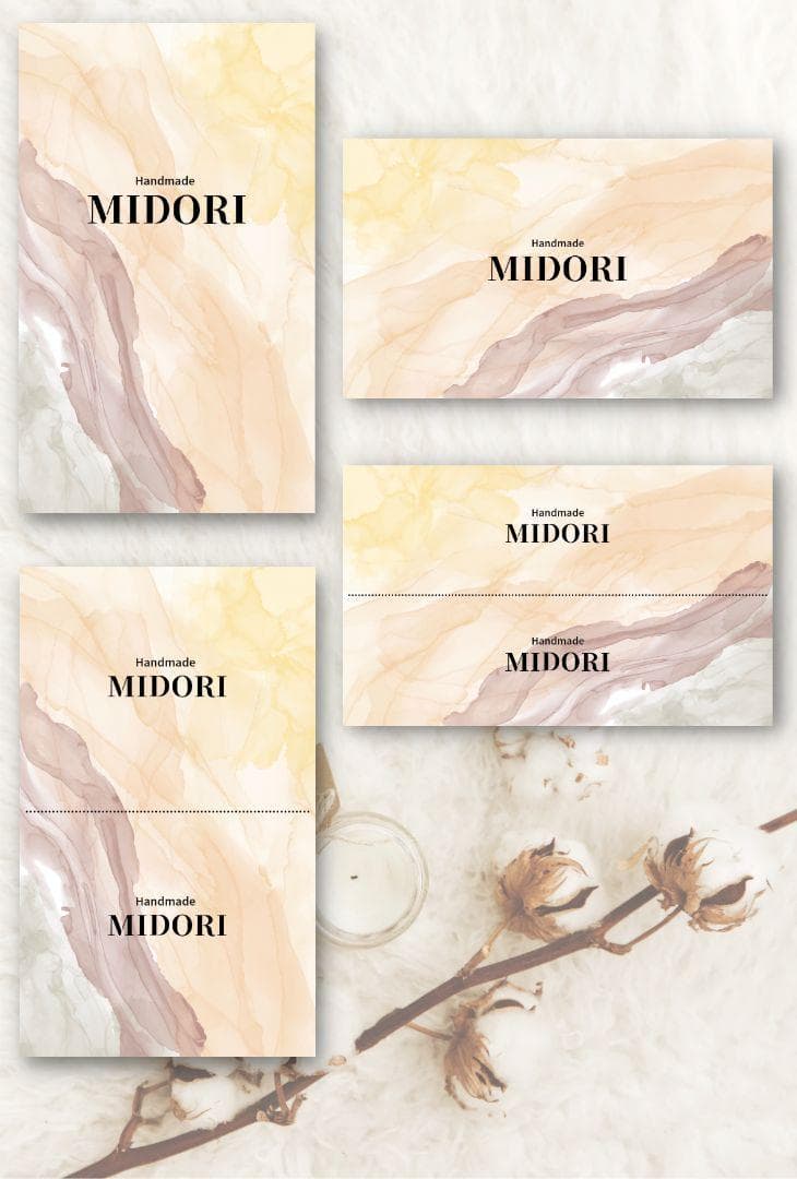 ショップカード アクセサリー台紙 サンキューカード 名刺 ★No.342 多様なデザイン◇ショップカード / アクセサリー台紙 / 名刺