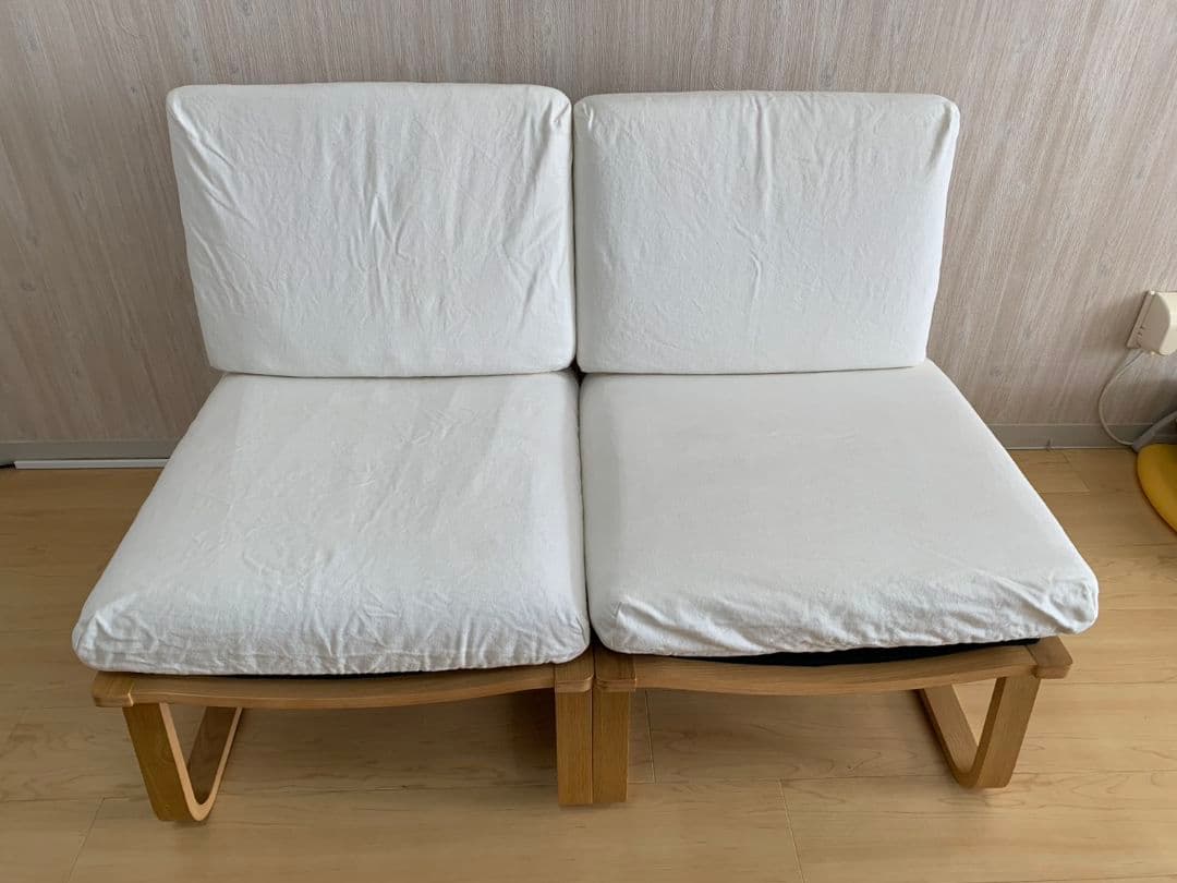 リビングでもダイニングでもつかえるソファチェア・オーク材 Amazon.co.jp: 無印良品 リビングでもダイニングでもつかえるソファ